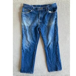 Lee Jeans 40 x 30 Men Straight Leg Zip Up Medium Wash Blue Denim Pants (36 x 28)